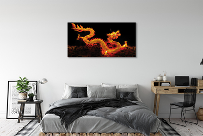 Canvas print Golden dragon