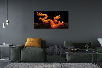 Canvas print Golden dragon