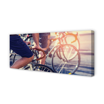 Canvas print Cyclists