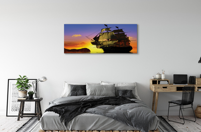 Canvas print Sky sea ship