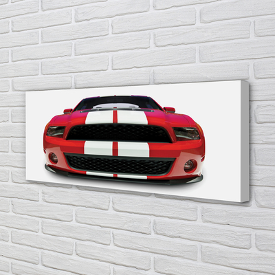 Canvas print Red sports car