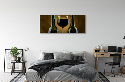 Canvas print 2 wine glass bottles