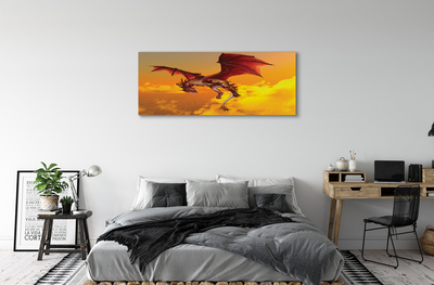 Canvas print Clouds sky dragon