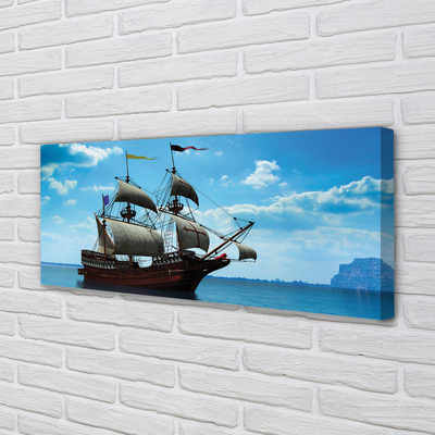 Canvas print The sky clouds seas