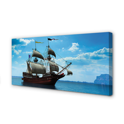 Canvas print The sky clouds seas