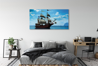 Canvas print The sky clouds seas