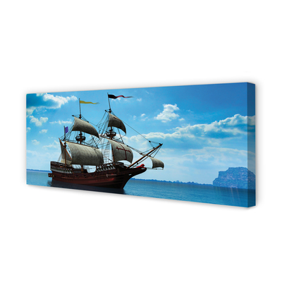 Canvas print The sky clouds seas