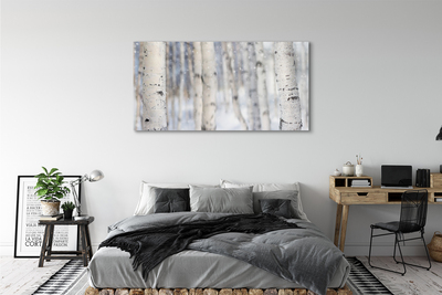 Canvas print Winter trees in snow