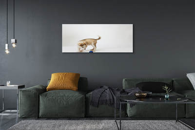 Canvas print Play with the dog