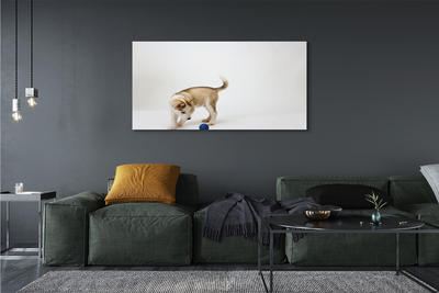 Canvas print Play with the dog