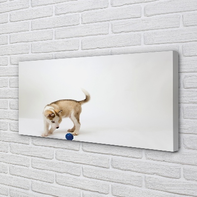 Canvas print Play with the dog