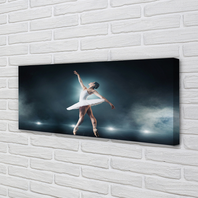 Canvas print Woman white ballet dress