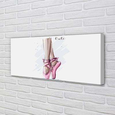 Canvas print Pink ballet shoes