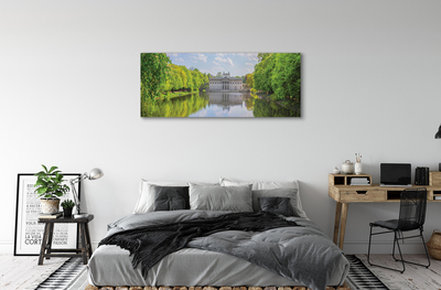 Canvas print Warsaw palace of lake forest