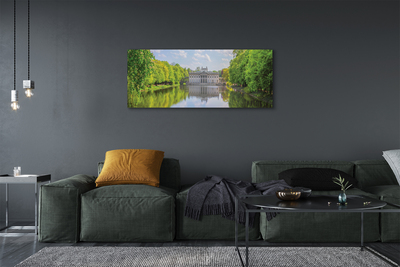 Canvas print Warsaw palace of lake forest