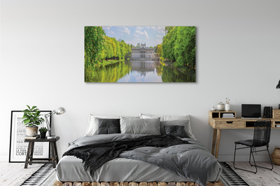 Canvas print Warsaw palace of lake forest