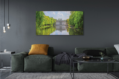 Canvas print Warsaw palace of lake forest