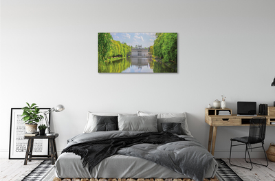 Canvas print Warsaw palace of lake forest