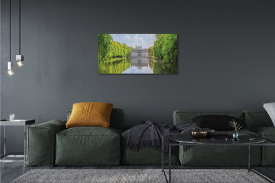 Canvas print Warsaw palace of lake forest