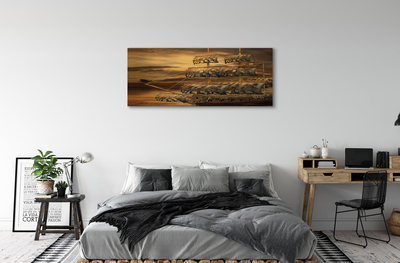 Canvas print Sea of ​​clouds ships