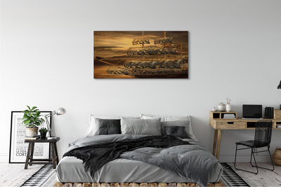 Canvas print Sea of ​​clouds ships