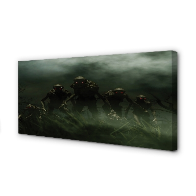 Canvas print Zombie clouds