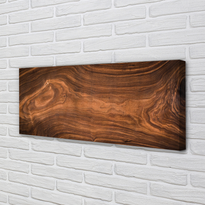 Canvas print Nodes of the wood grain