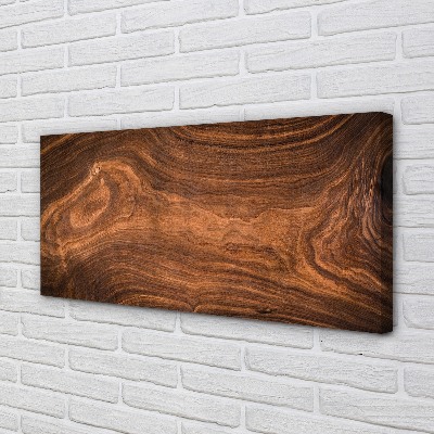 Canvas print Nodes of the wood grain