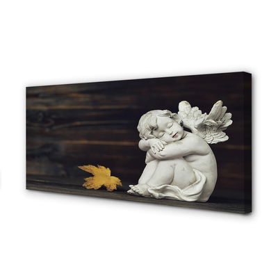 Canvas print Sleep board angel leaves