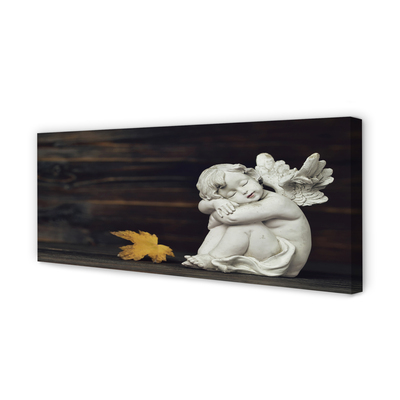Canvas print Sleep board angel leaves