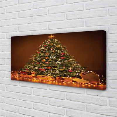 Canvas print Christmas lights decoration gifts