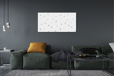 Canvas print Gray birds