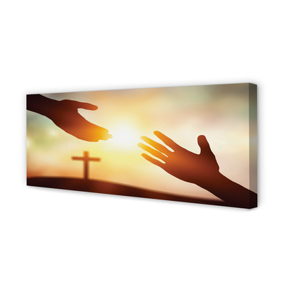 Canvas print Hands clasped