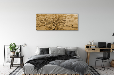 Canvas print Old map