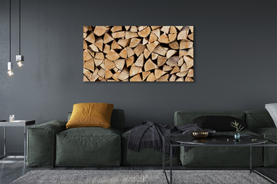Canvas print Wood fuel composition