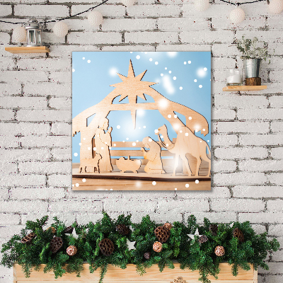 Canvas print Stable Christmas Winter