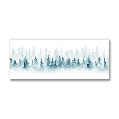 Canvas print Forest Christmas tree Christmas Snow