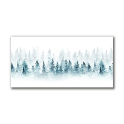 Canvas print Forest Christmas tree Christmas Snow