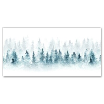 Canvas print Forest Christmas tree Christmas Snow