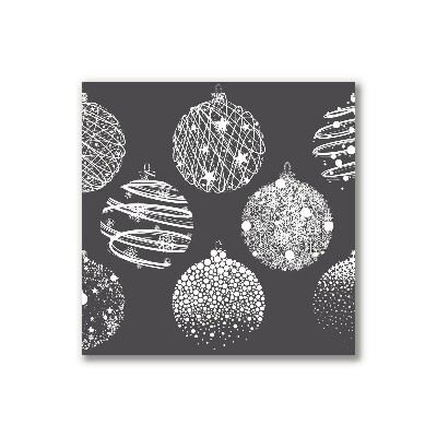 Canvas print Abstraction Christmas balls Winter