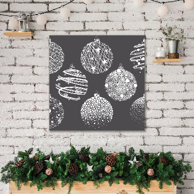 Canvas print Abstraction Christmas balls Winter