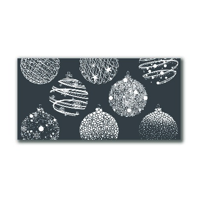 Canvas print Abstraction Christmas balls Winter