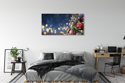 Canvas print Snow christmas tree decoration