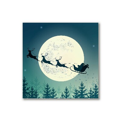 Canvas print Santa Claus Sleigh Christmas