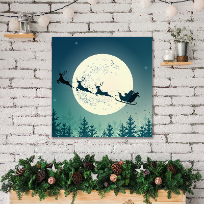 Canvas print Santa Claus Sleigh Christmas