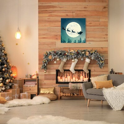 Canvas print Santa Claus Sleigh Christmas