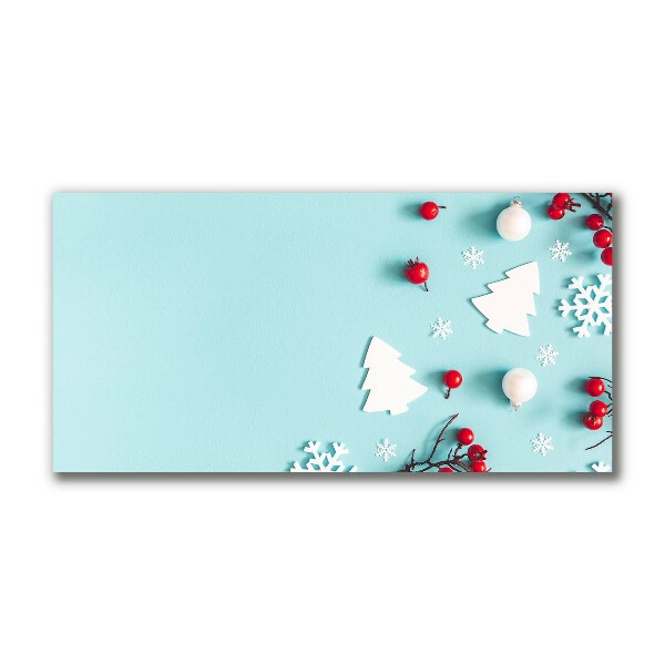 Canvas print Snowflakes Christmas Ornaments