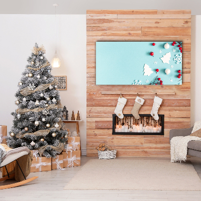 Canvas print Snowflakes Christmas Ornaments