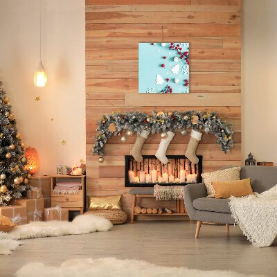 Canvas print Snowflakes Christmas Ornaments