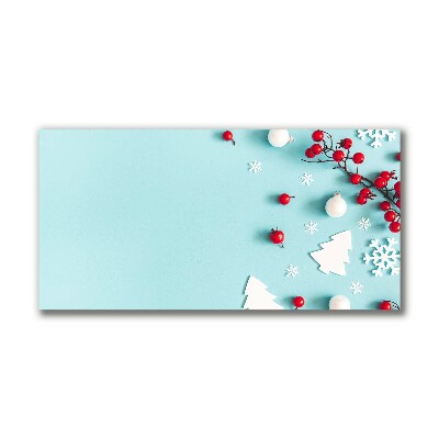 Canvas print Snowflakes Christmas Ornaments